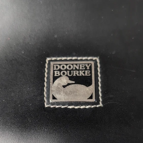 Dooney & Bourke Black Leather Shoulder Bag - Picture 2 of 11